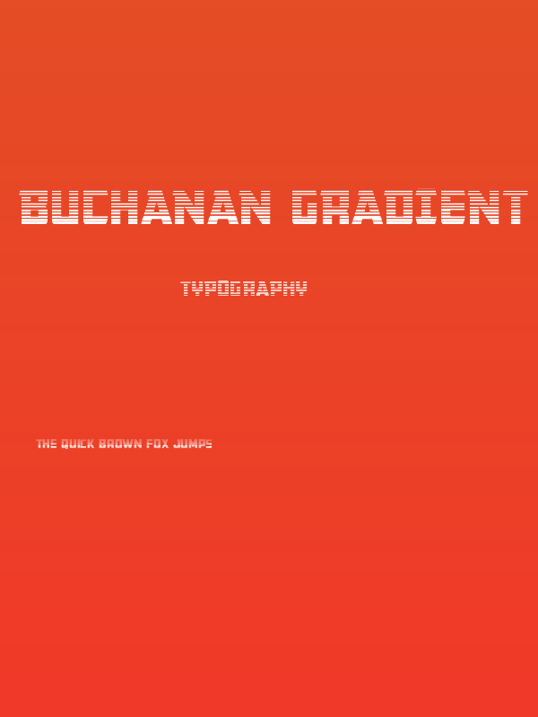 Buchanan Gradient Poster