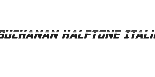 Buchanan Halftone Italic Logo