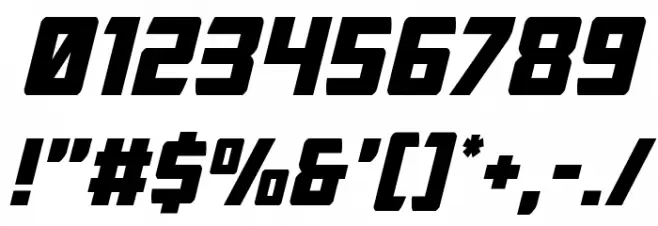 Buchanan Italic Font OTHER CHARS