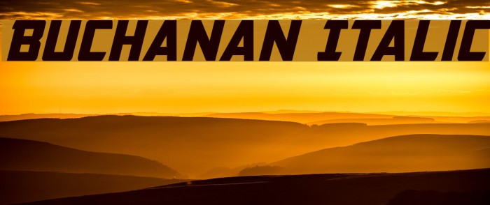 Buchanan Italic Font examples