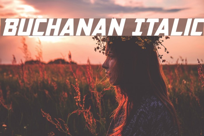 Buchanan Italic Font examples