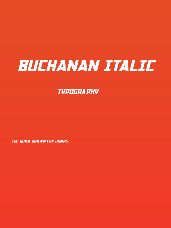 Buchanan Italic Poster