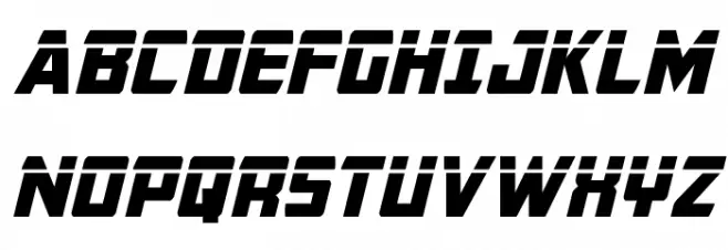 Buchanan Laser Italic Fuentes MAYÚSCULAS
