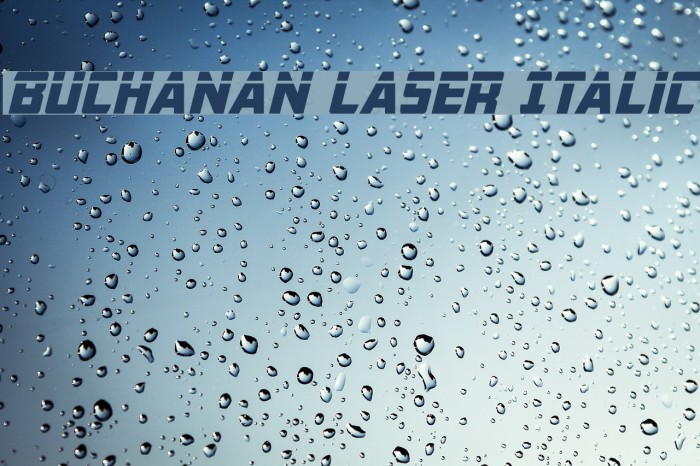Buchanan Laser Italic Font examples