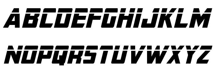 Buchanan Laser Italic Font LOWERCASE