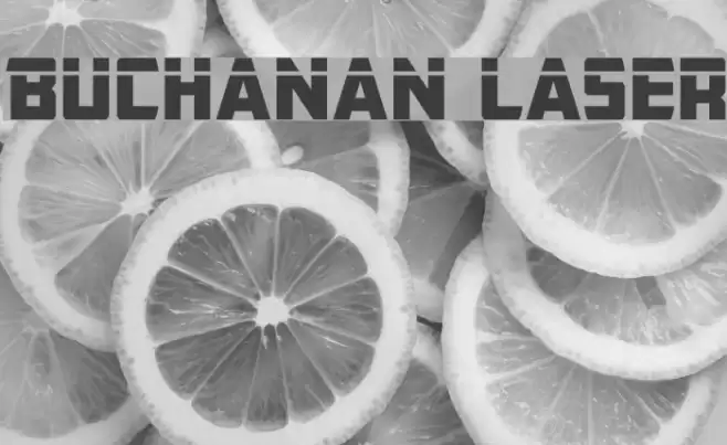 Buchanan Laser Font examples