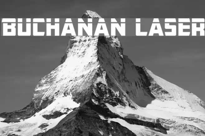 Buchanan Laser Font examples