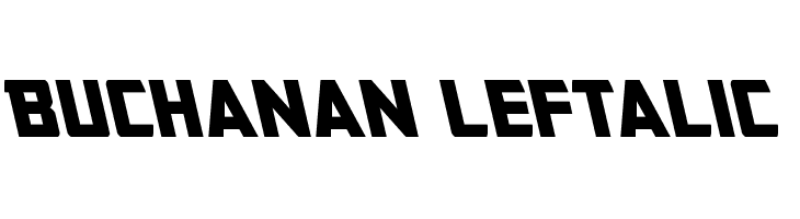 Buchanan Leftalic  免费字体下载