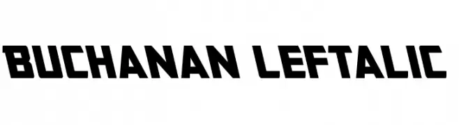 Buchanan Leftalic  Frei Schriftart Herunterladen