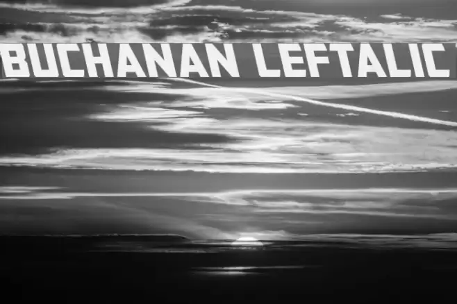 Buchanan Leftalic Font examples