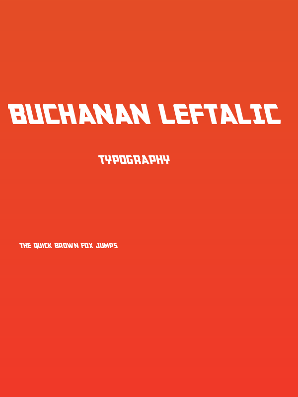 Buchanan Leftalic Poster