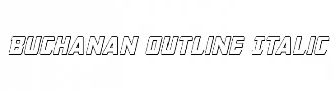 Buchanan Outline Italic  Frei Schriftart Herunterladen