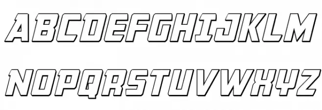 Buchanan Outline Italic Polices MAJUSCULES