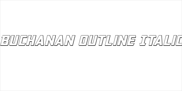 Buchanan Outline Italic Logo