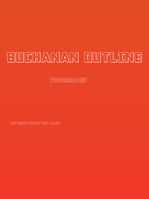 Buchanan Outline Poster