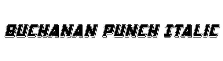 Buchanan Punch Italic  Frei Schriftart Herunterladen