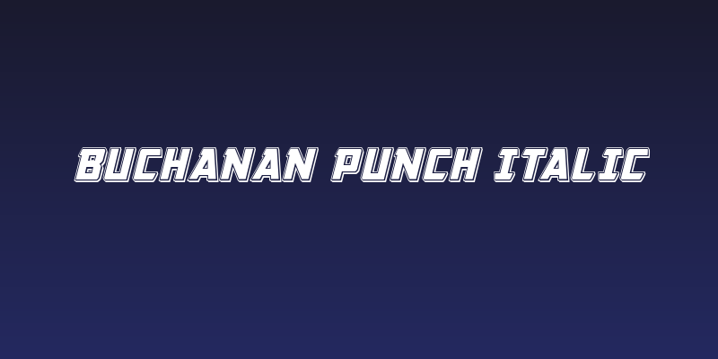 Buchanan Punch Italic Social Header