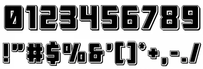 Buchanan Punch Font OTHER CHARS