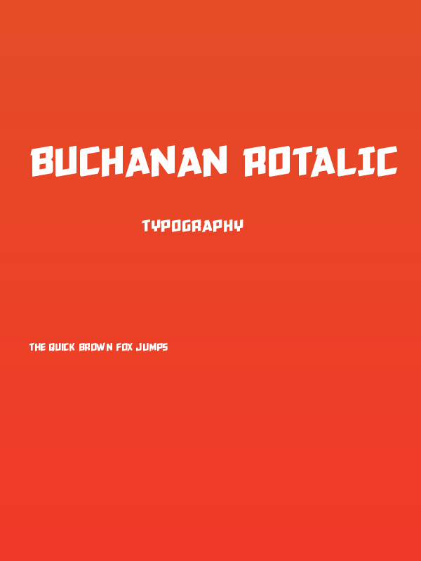 Buchanan Rotalic Poster