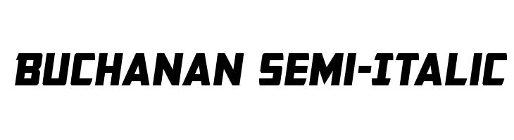 Buchanan Semi-Italic  Free Fonts Download
