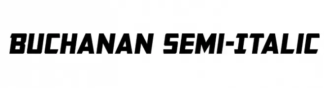 Buchanan Semi-Italic  Frei Schriftart Herunterladen