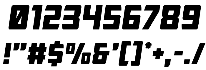 Buchanan Semi-Italic Font OTHER CHARS