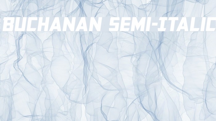 Buchanan Semi-Italic Font examples