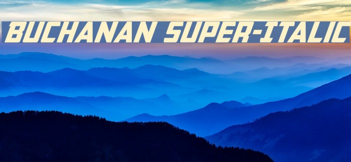 Buchanan Super-Italic Example 3