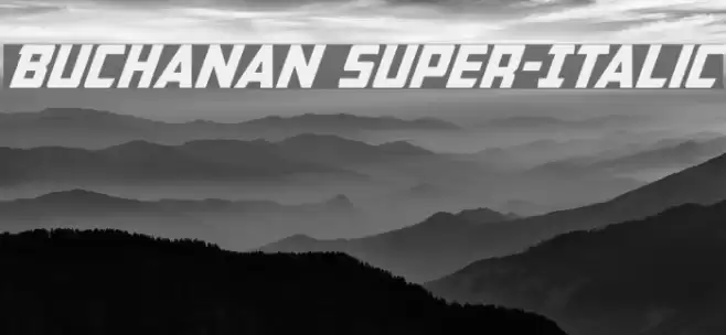 Buchanan Super-Italic Font examples