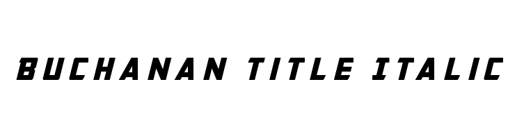 Buchanan Title Italic  免费字体下载