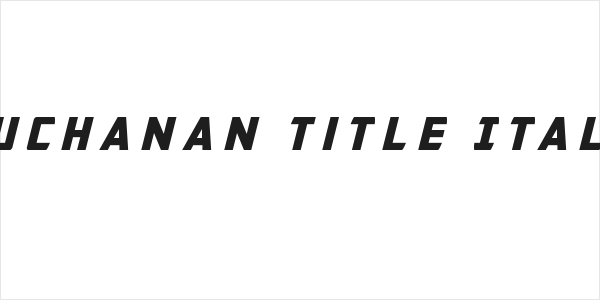Buchanan Title Italic Logo