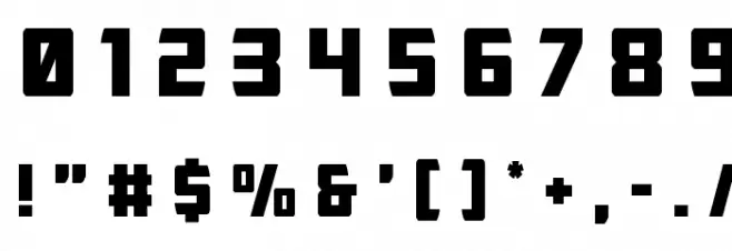 Buchanan Title Font OTHER CHARS