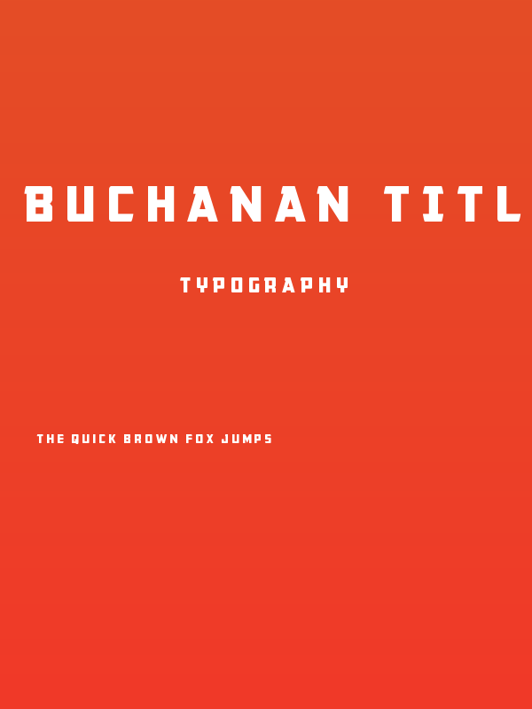 Buchanan Title Poster