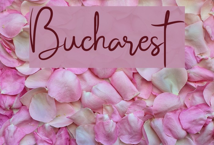 Bucharest Font examples