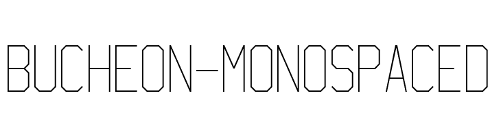 Bucheon-Monospaced Font