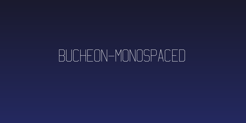 Bucheon-Monospaced Social Header