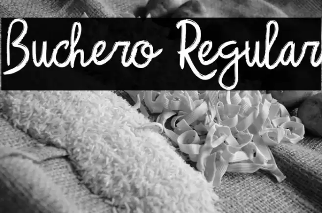 Buchero Regular Font examples