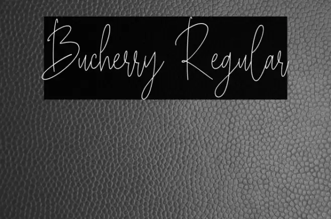 Bucherry Regular Example 1