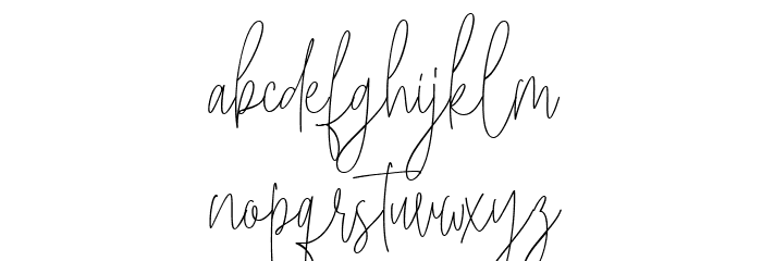 Bucherry Regular Font LOWERCASE