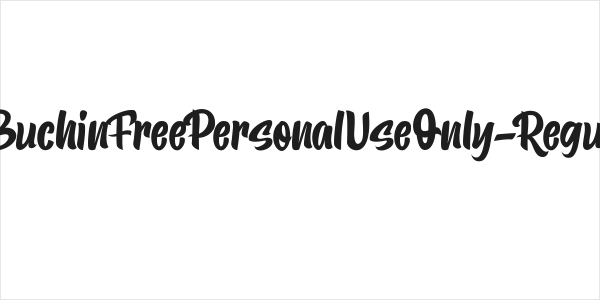 BuchinFreePersonalUseOnly-Regul Logo