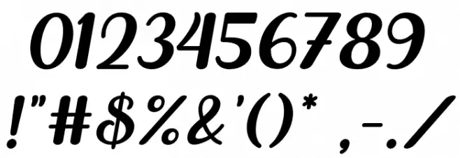 Buckerley Font OTHER CHARS