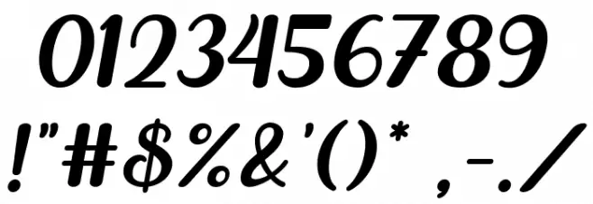 Buckerley Font OTHER CHARS