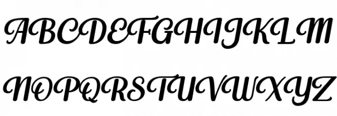 Buckerley 字体 大写
