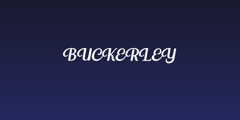 Buckerley Social Header