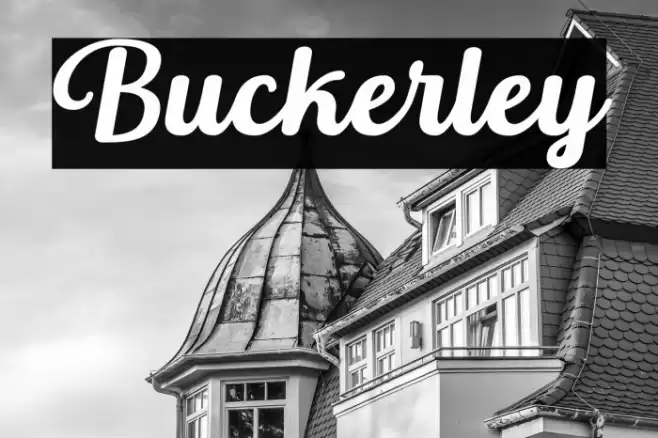 Buckerley Font examples