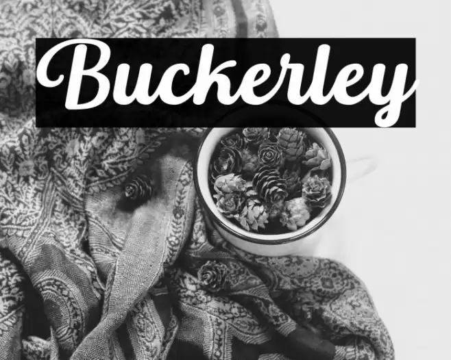 Buckerley Font examples
