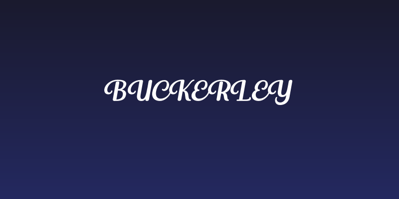Buckerley Social Header