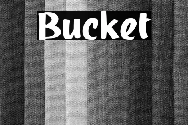Bucket Font examples