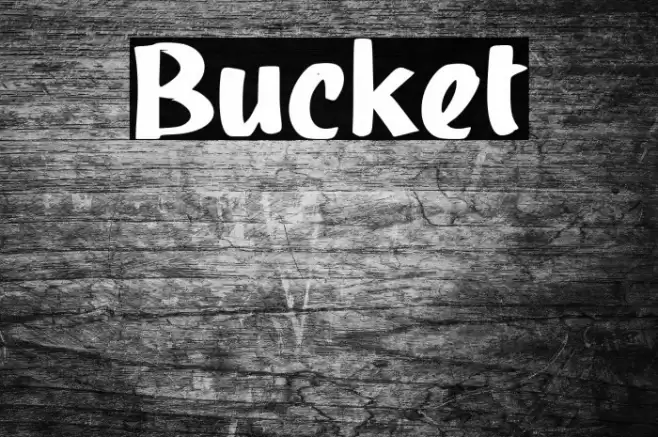 Bucket Font examples