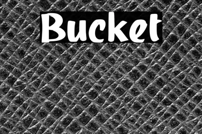 Bucket Font examples